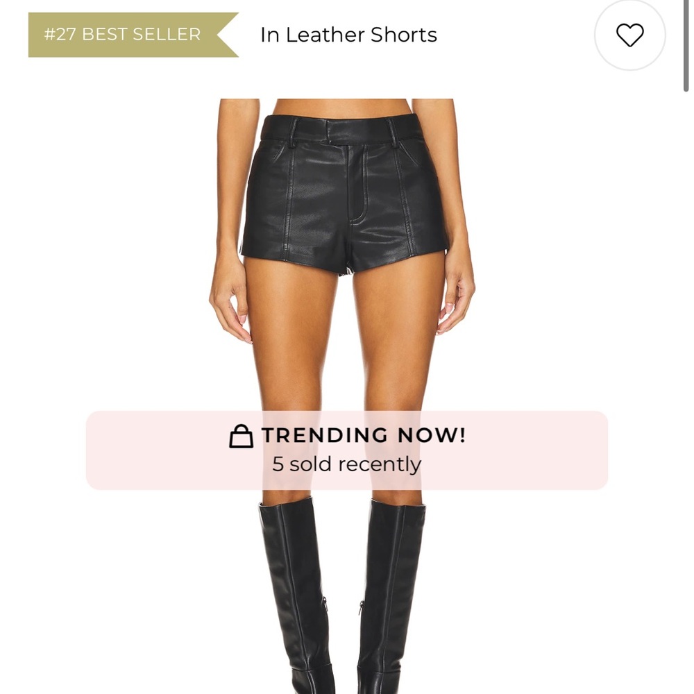 REVOLVE Sleek Black High Waist Shorts